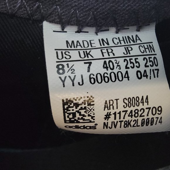 Adidas Stella McCartney Black Nylon Sneakers 8.5 Women's Slip On with Laces - Picture 2 of 10